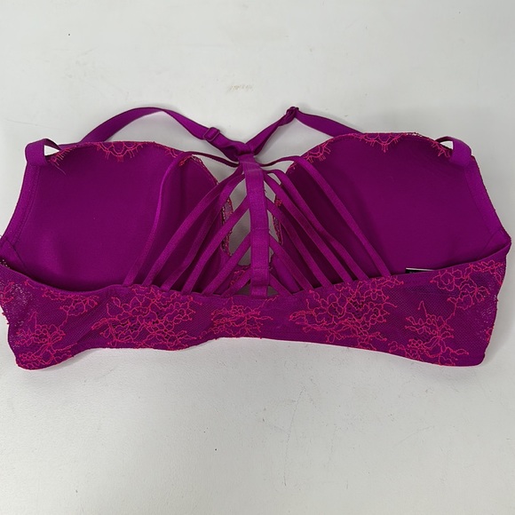 Victoria's Secret Very Sexy Push-Up Front Clasp Lace Bra Size 36C Purple… - Picture 2 of 5